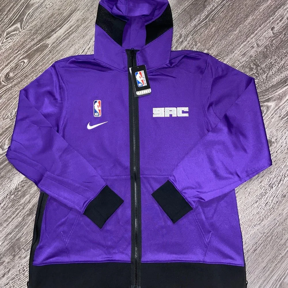 Nike NBA Sacramento Kings Therma Flex Showtime Hoodie Jacket CN4058-504 Mens XL